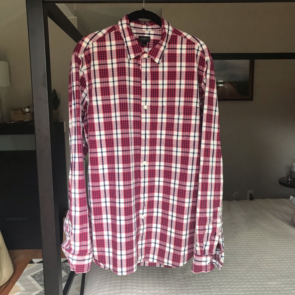 J Crew cotton button-down shirt